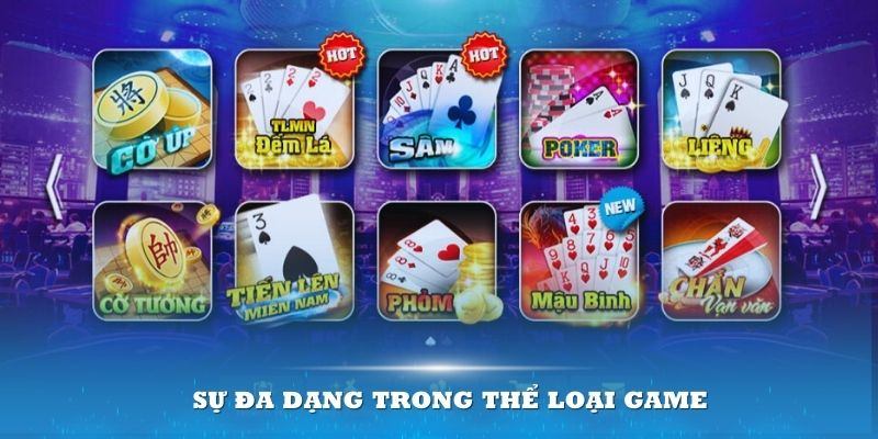 Kho game bài đa dạng cho bet thủ lựa chọn thử vận may